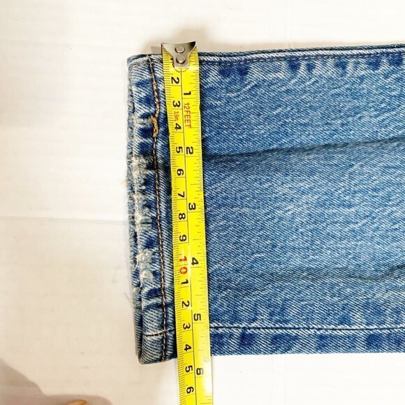 🌷SALE Levi’s Wedgie Jeans Size 24 90s Light Wash Button Fly Distressed - Picture 11 of 15
